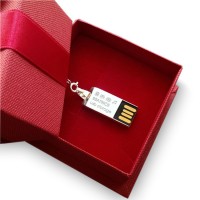 Pendrive naszyjnik | Crystal II 16GB USB 2.0 | srebro 925 | kryształy Swarovskiego | Srebrny łańcuszek 45cm